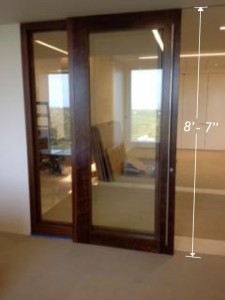 Large sliding door commercial application