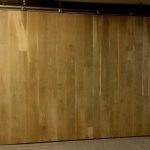 Large sliding door warp free wooden sliding door